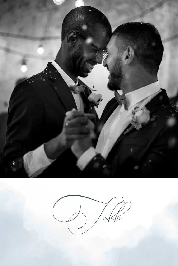 Takkekort — Akvarell abstrakt