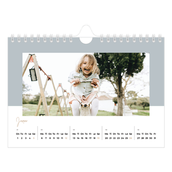 Fotokalender A5 — Kalender i jordfarger