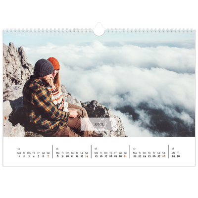 Fotokalender A3 — Klassisk kalender [April]