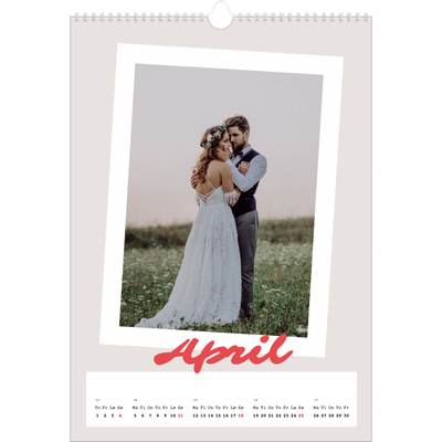 A3 Månedskalender — Signert trykk [April]