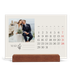 Bordkalender med trestativ - Liggende  — Initialer i blomst [Mars]