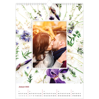 Fotokalender A3 — Blomsterbakgrunn