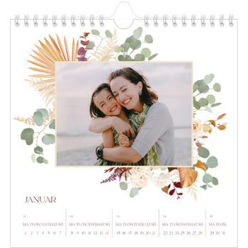 Fotokalender Kvadratisk — Bohemsk stil