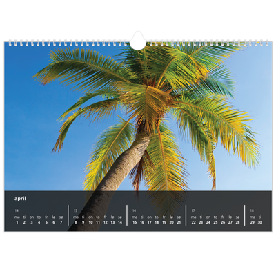 Fotokalender A3 — Transparent kalender [April]