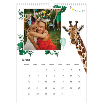 Fotokalender A3 — Vannfarger dyr