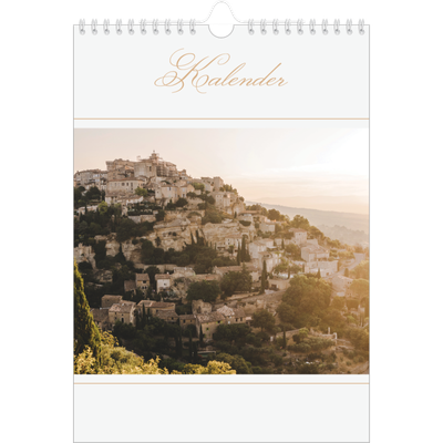 Fotokalender A4 (20 x 30 cm) — Elegant gull [kalender-forside]