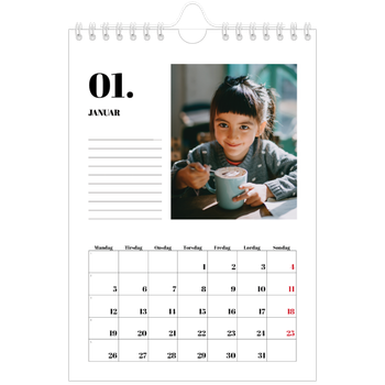 Fotokalender A5 — Serif og øyeblikk