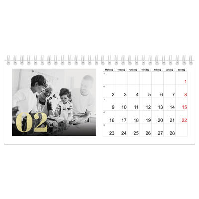 Bordkalendere — Glitter tall [Februar]