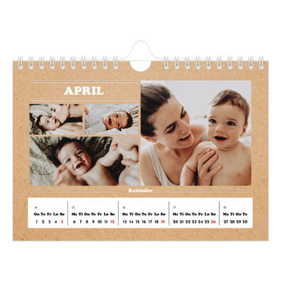 Fotokalender A5 — Magasinstil [April]