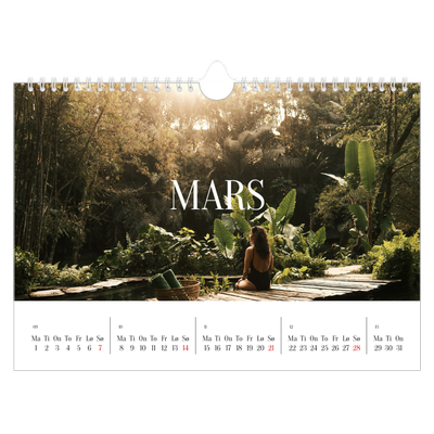 Fotokalender A4 — Endeløs flukt [Mars]