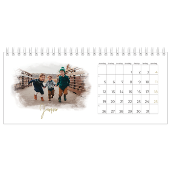 Bordkalender med foto — Diffuse bilderammer