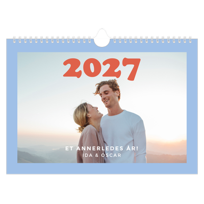 Fotokalender A4 — Retro rammer [kalender-forside]