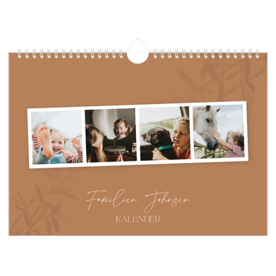 Fotokalender A4 — Jordnært design [kalender-forside]