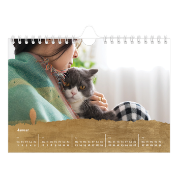 Fotokalender A5 — Gullfolie