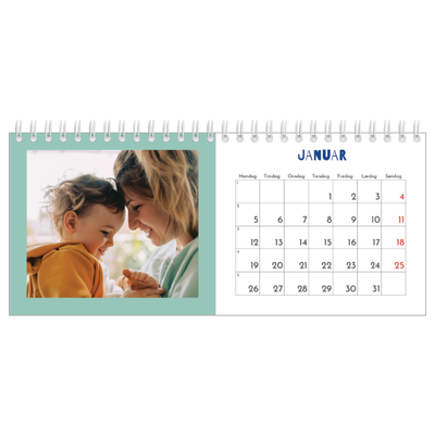 Bordkalendere — Fargerik kalender [Januar]