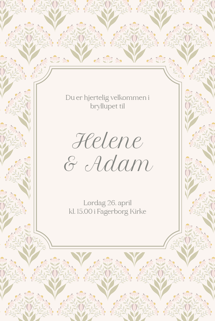 Invitasjoner — Vintage blomster