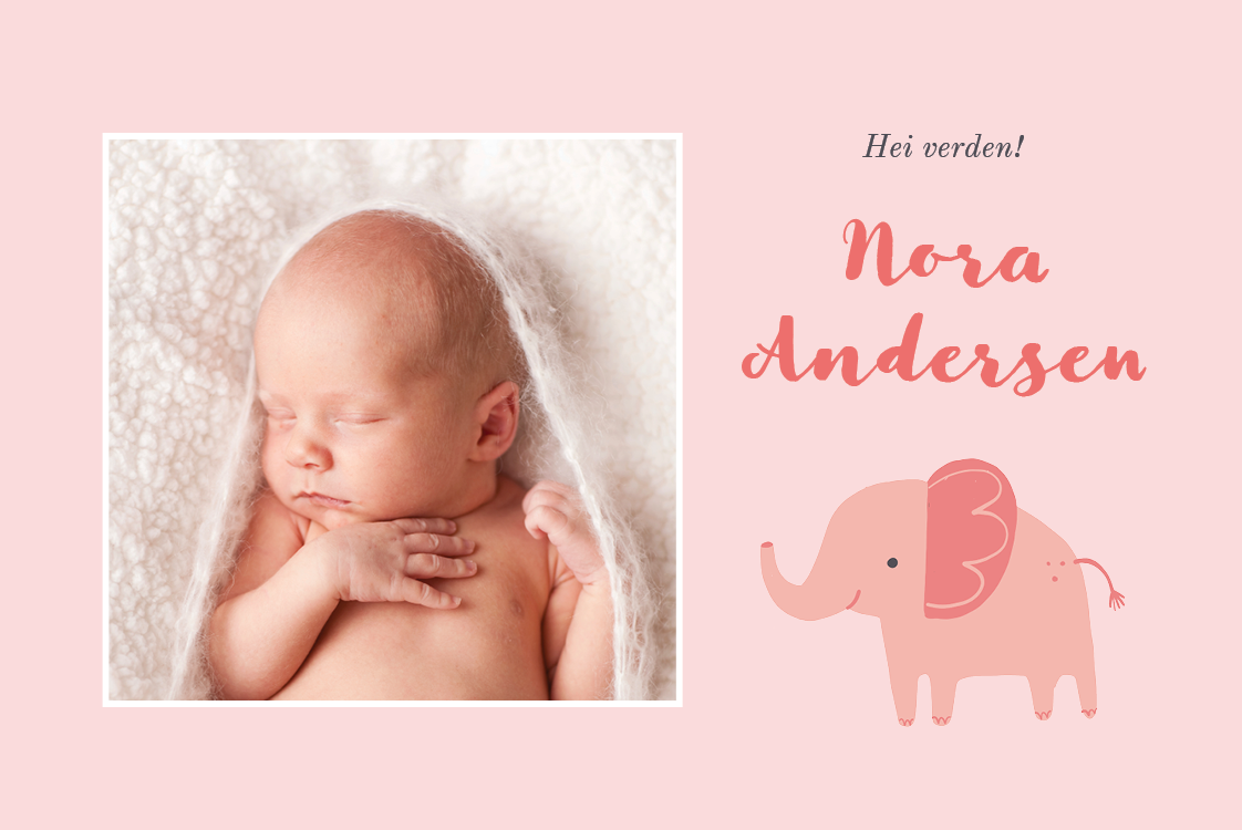 Invitasjoner — Rosa elefant