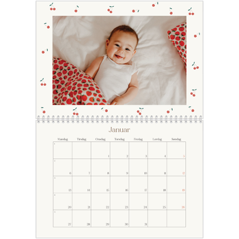 Fotokalender A4 dobbel — Kirsebærlykke