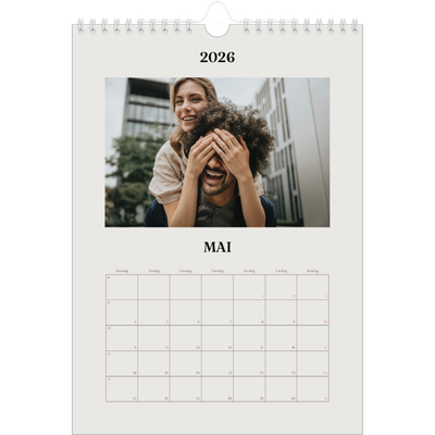 Fotokalender A4 (20 x 30 cm) — Simpelt og moderne [kalender-forside]
