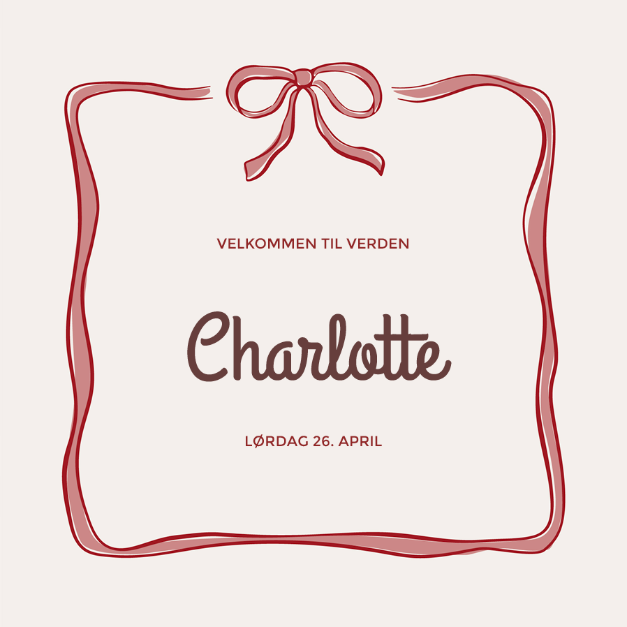 Invitasjoner — Innpakket i sløyfer