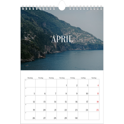 Fotokalender A4 (20 x 30 cm) — Endeløs flukt [April]