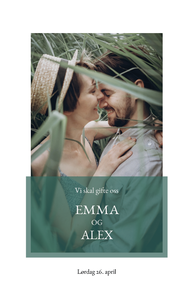 Invitasjoner — Enkel grønn