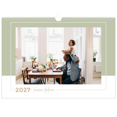 Fotokalender A3 — Kalender i jordfarger [kalender-forside]
