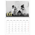 Fotokalender A4 dobbel (30 x 40 cm) — Glitter tall [Januar]