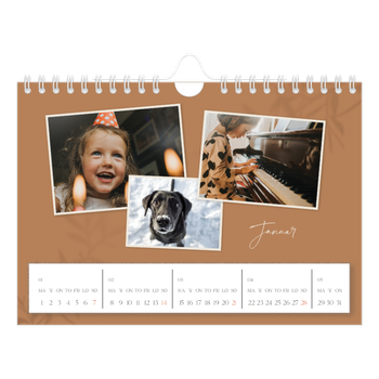 Fotokalender A5 — Jordnært design