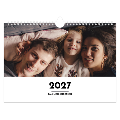 Fotokalender A4 — Bokstav i fokus [kalender-forside]