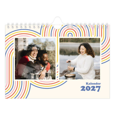 Fotokalender A5 — Retro striper [kalender-forside]