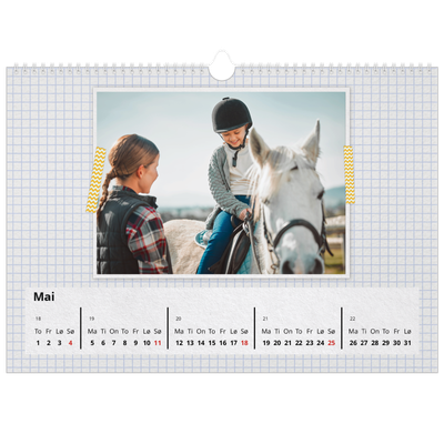 Fotokalender A3 — Washi tape [kalender-forside]
