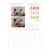 Fotokalender A5 — Fargerike fonter [Januar]