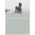 Fotokalender A4 dobbel (30 x 40 cm) — Grønn gradering [Januar]