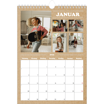 Fotokalender A4 — Magasinstil