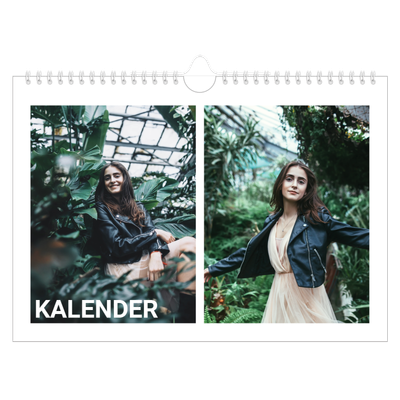 Fotokalender A4 — Stor måned [kalender-forside]