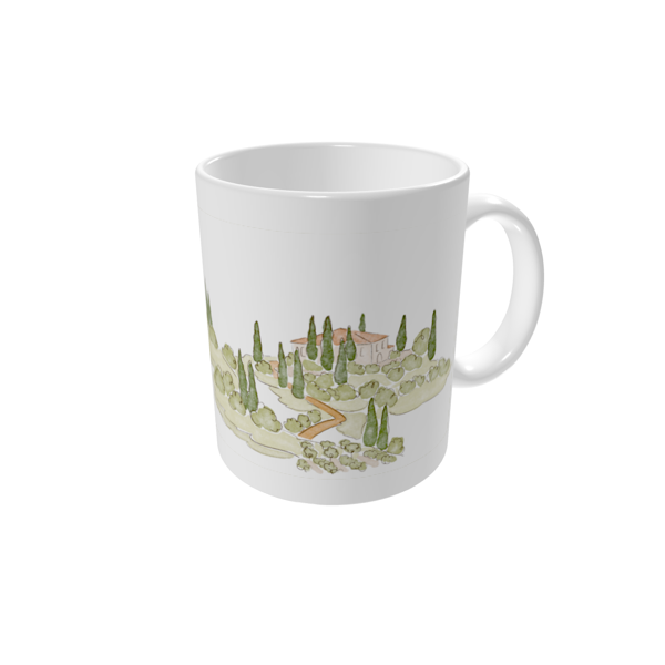 Kopp med bilde — Akvarelldestinasjon