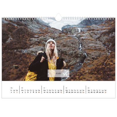 Fotokalender A3 — Klassisk kalender [Mars]
