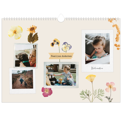 Fotokalender A3 — Vintage scrapbooking [kalender-forside]