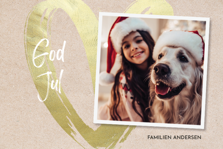 Fotokort — Stort hjerte