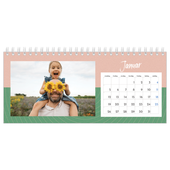 Bordkalender med foto — Fargerik kalender