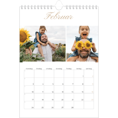 Fotokalender A4 (20 x 30 cm) — Elegant kalender [Februar]