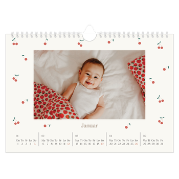 Fotokalender A4 — Kirsebærlykke