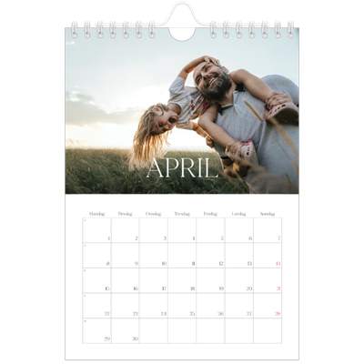 Fotokalender A5 — Tolv store måneder [April]