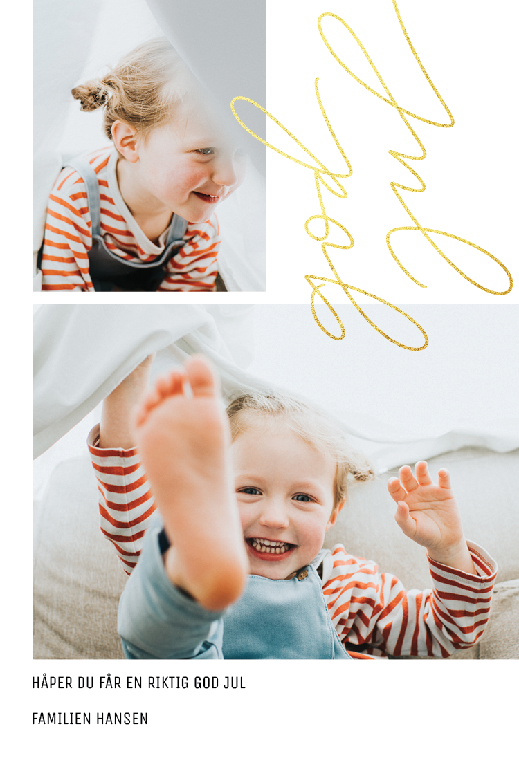 Fotokort — Enkel julehilsen