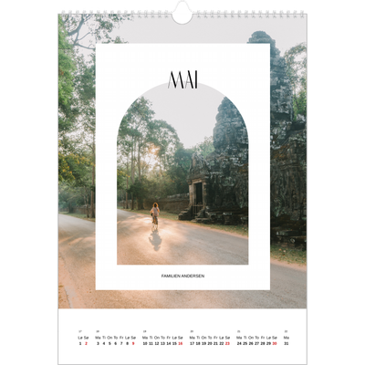 A3 Månedskalender — Den åpne buen [Mai]