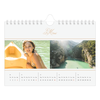 Fotokalender A5 — Elegant gull [kalender-forside]