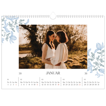 Fotokalender A3 — Elegant blomstret