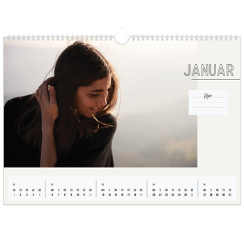 Fotokalender A3 — Kalender notater