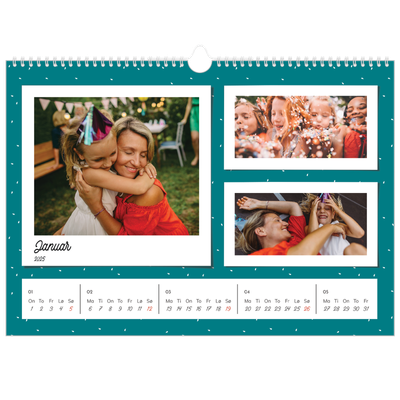 Fotokalender A3 — Fargerike minner [Januar]